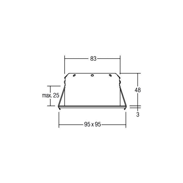 BRUMBERG LED-Einbaustrahler 350 mA, 6 W, 36°, 3000 K, quadratisch, dreh- und schwenkbar, BRUMBERG LED-Einbaustrahler 350 mA, 6 W, 36°, 3000 K, quadratisch, dreh- und schwenkbar,